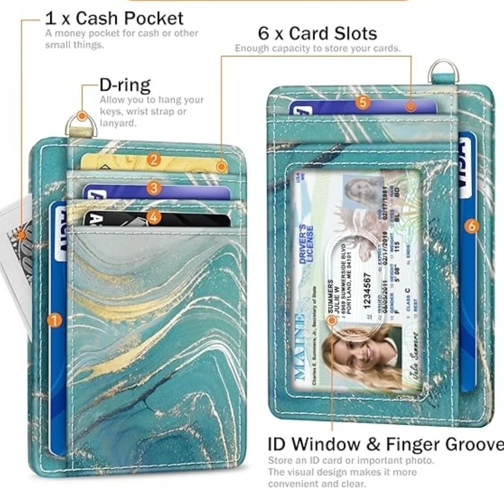RFID Blocking Leather Card Holder